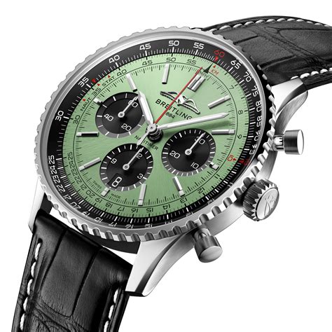 breitling navitimer mint green.